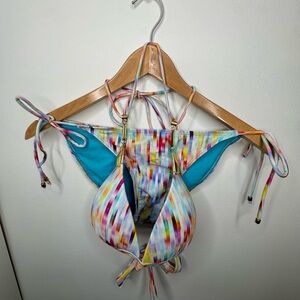 Colorful Striped Bikini Set